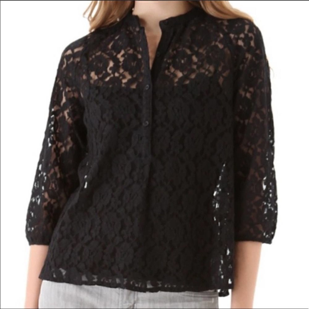 BB Dakota Black Lace Top